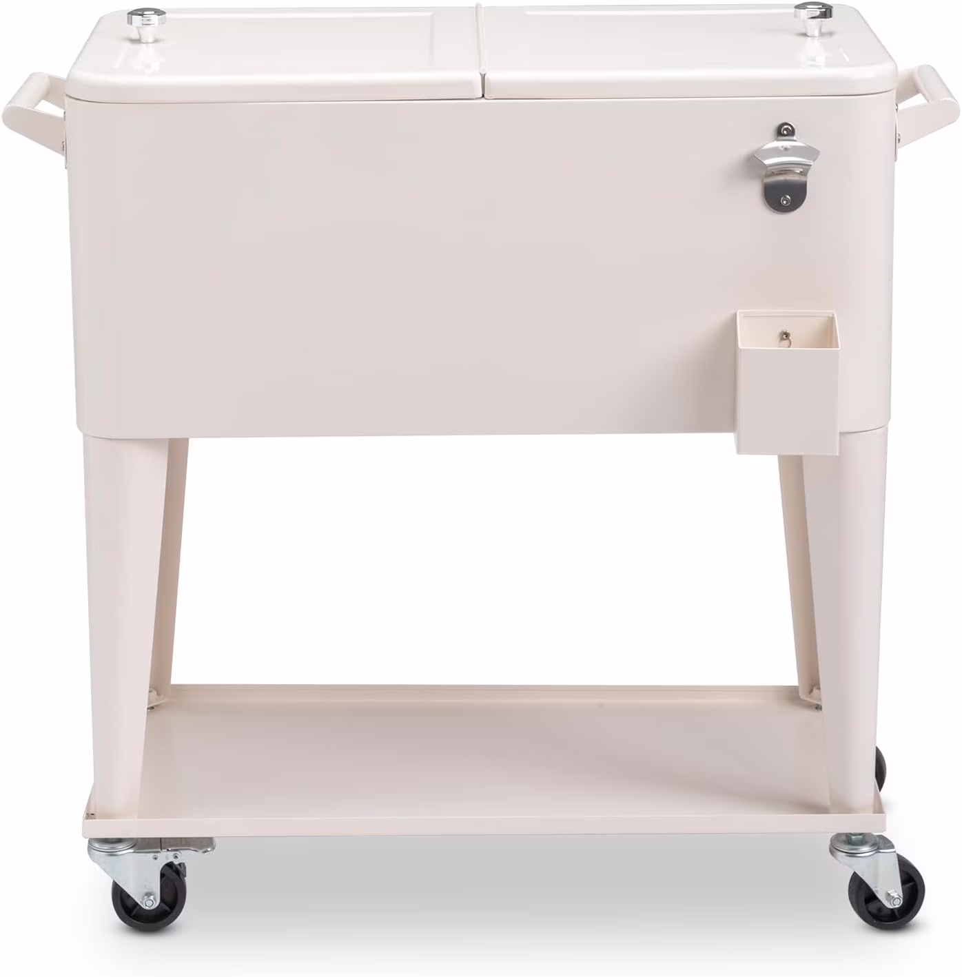 80 Quart Ice Chest Water Cooler with Bottle Opener, Milk White(Milk White)