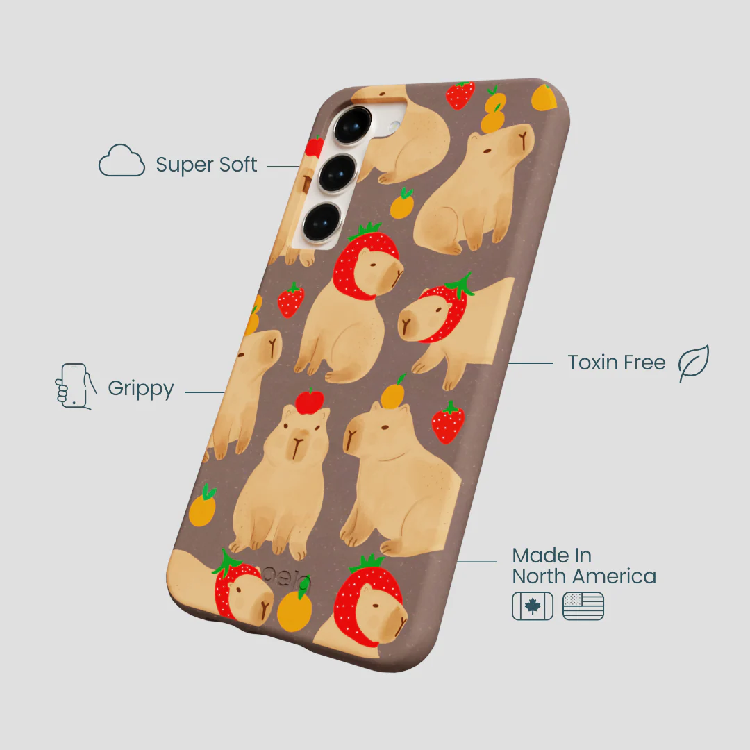 Chocolate Brown Sweet Capybaras Samsung Galaxy S23+(Plus) Case