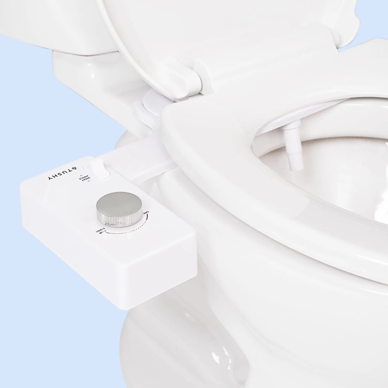 Classic 3.0 Bidet Toilet Seat Attachment - Non-Electric Self Cleaning Water Sprayer with Adjustable Water Pressure Nozzle, Angle Control & Easy 8.5 Min DIY Home Installation (Bamboo)