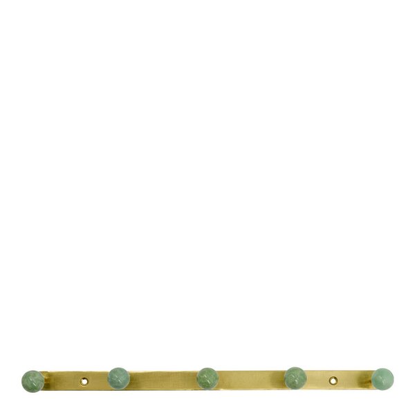 Ball knaggrekke 35x2x5 cm aqua