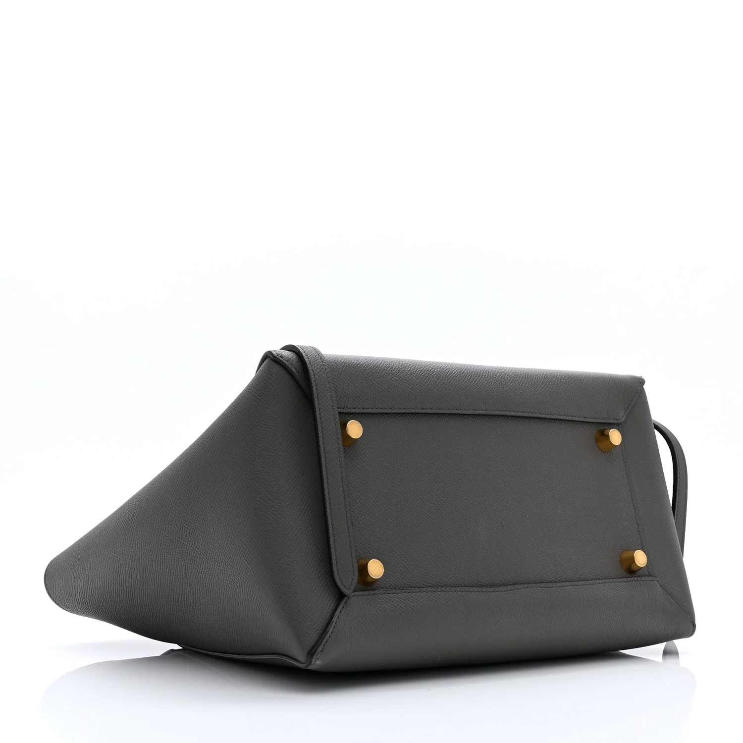Grained Calfskin Mini Belt Bag Grey