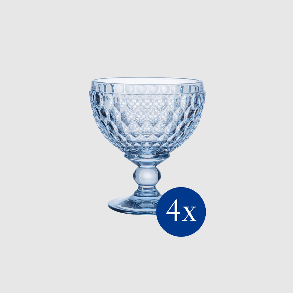 Boston Candy dish - Blue, 8.5 oz, crystal glass