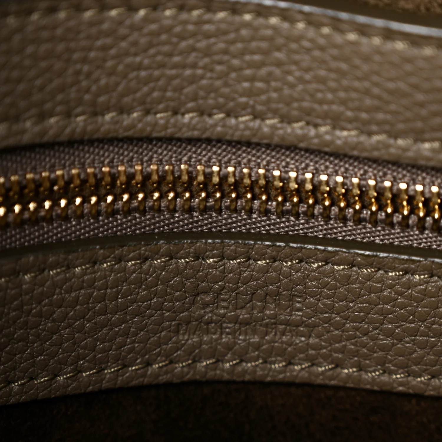Soft Grained Calfskin Small Belt Cabas Phantom  Taupe