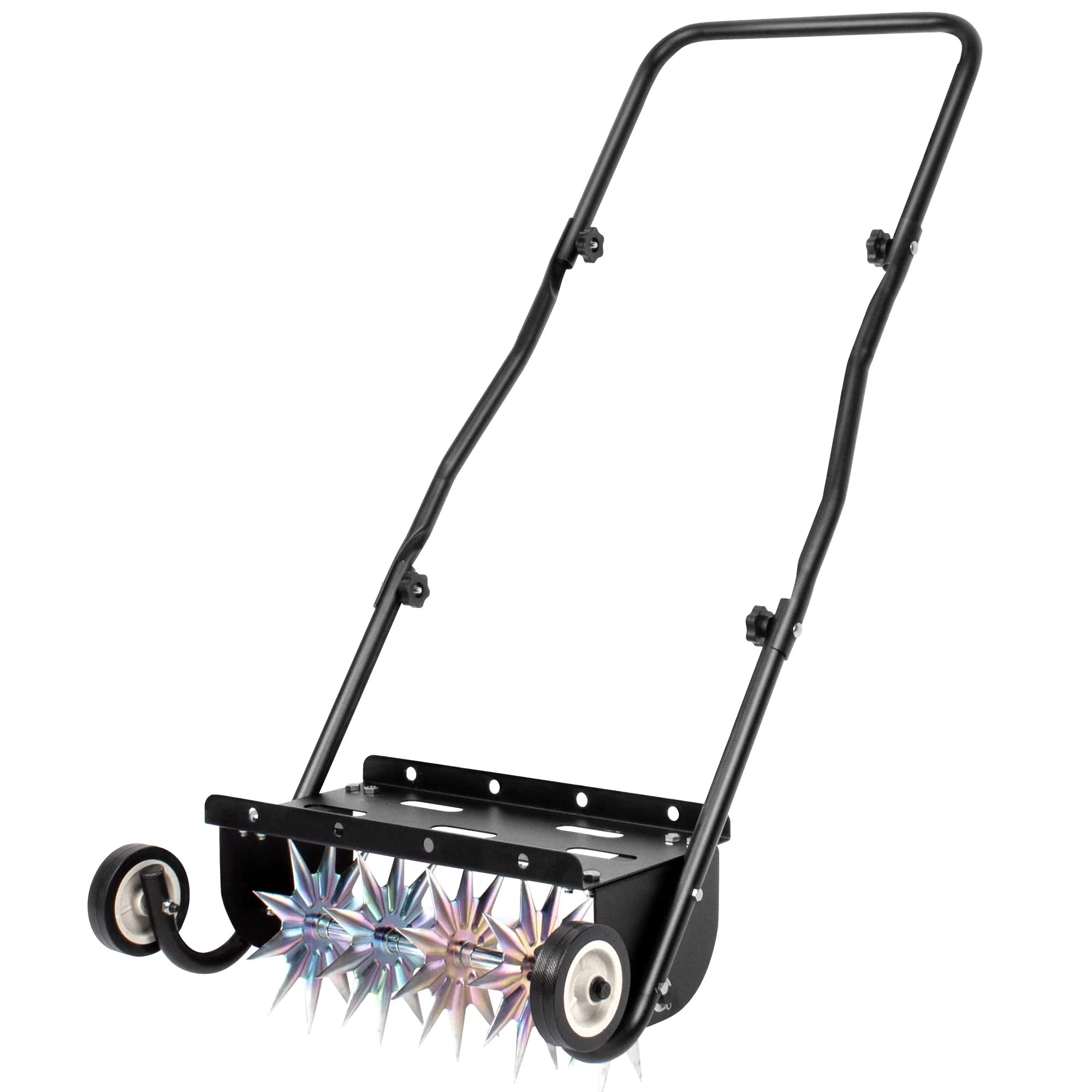 Suchtale 18 Inch Push Spike Aerator. Heavy Duty Rolling Lawn Aerator