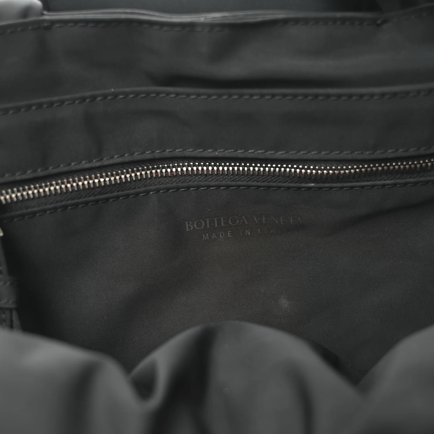 Nylon Intrecciato Padded Tech Maxi Cassette Bag Black