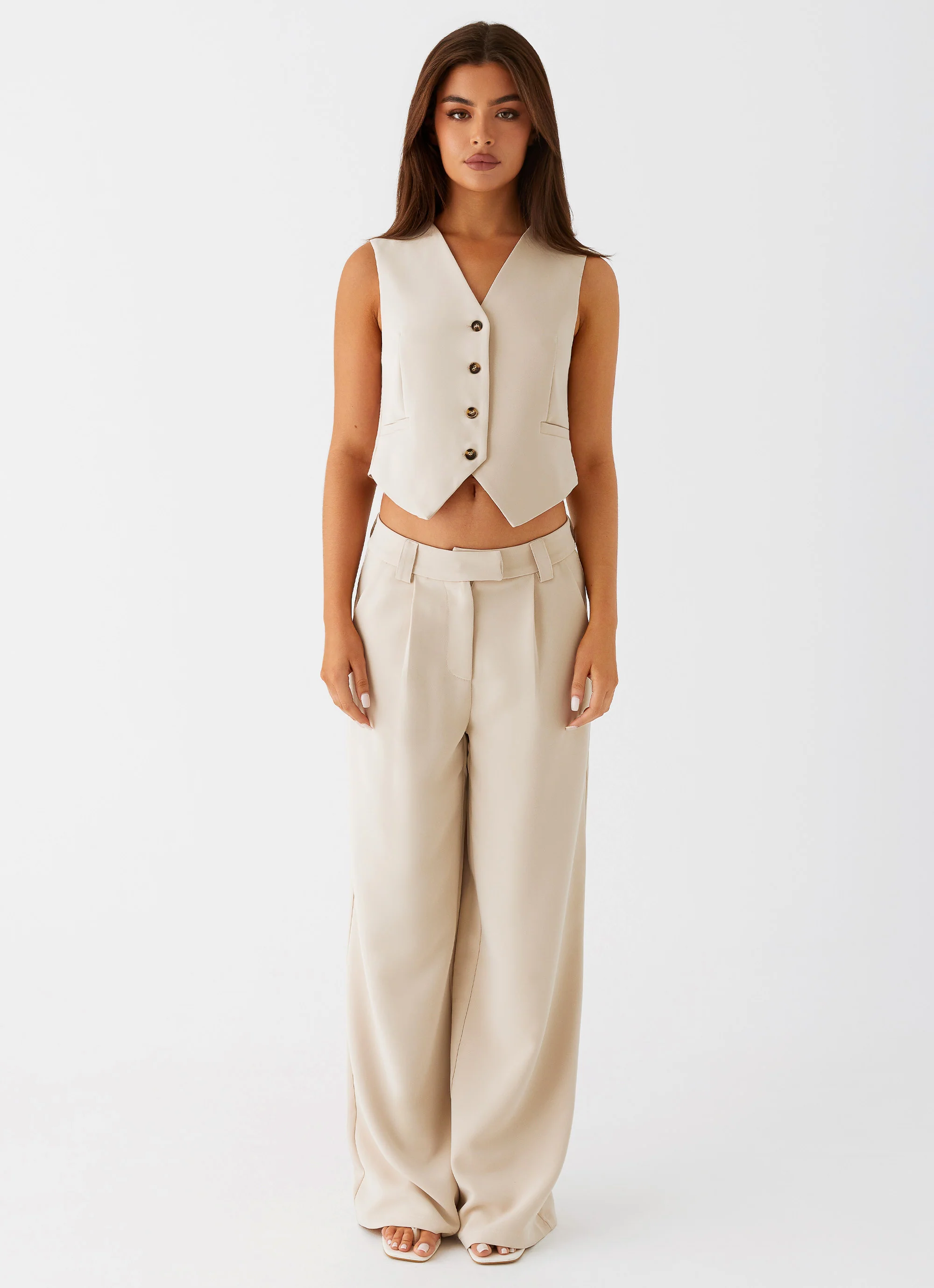 Midnight City Suit Pants - Beige