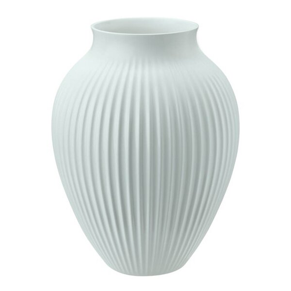 Ripple vase 27 cm matt isblå