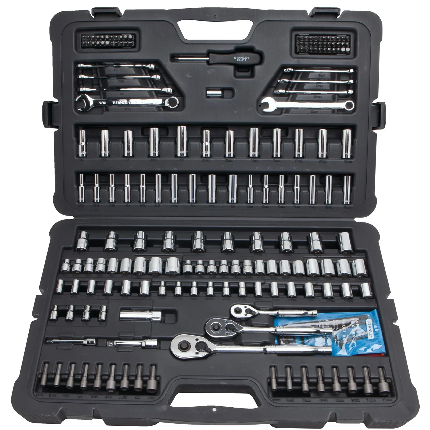 STANLEY STMT71654 201-Piece Mechanics Tool Socket Set
