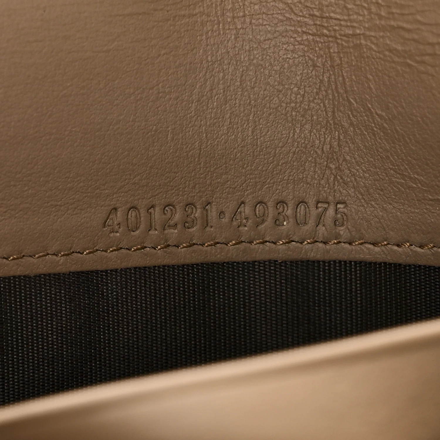 GG Supreme Monogram Mini Dionysus Chain Wallet Beige Taupe