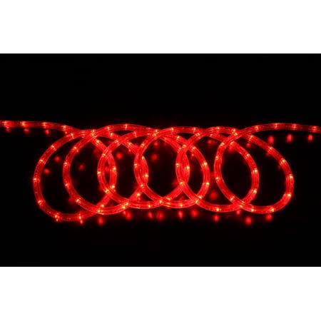 Super Bright Red LED Christmas Rope Lights, 18 ft, by Holiday Time