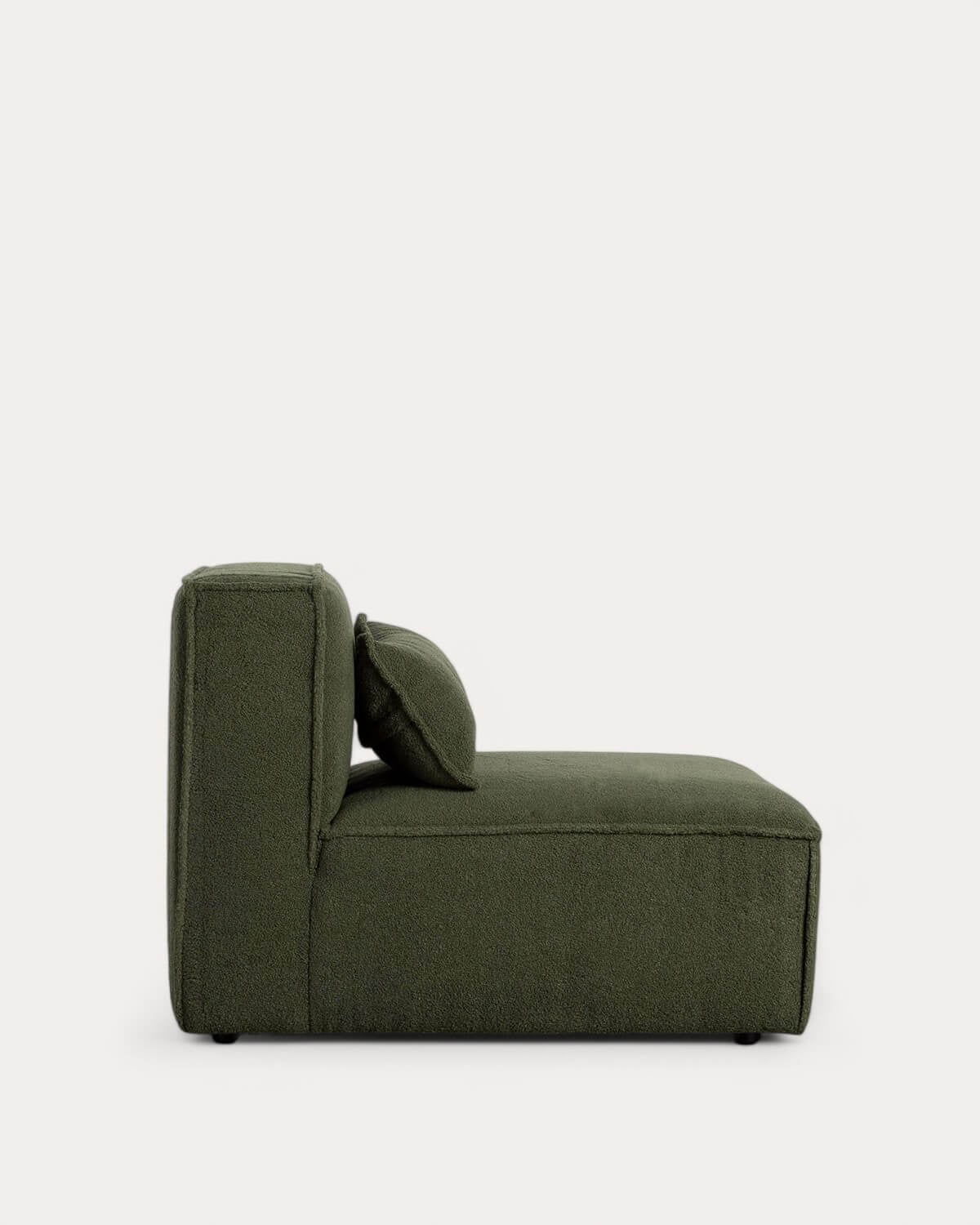 Kilhe Bouclé - Sillón Modular con Puff de Tela Bouclé Kilhe