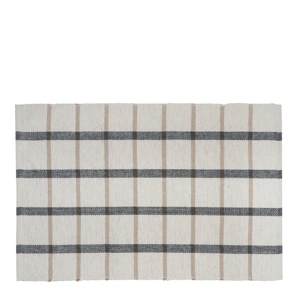Eddy bordbrikke kurvet 34x48 cm blå/offwhite