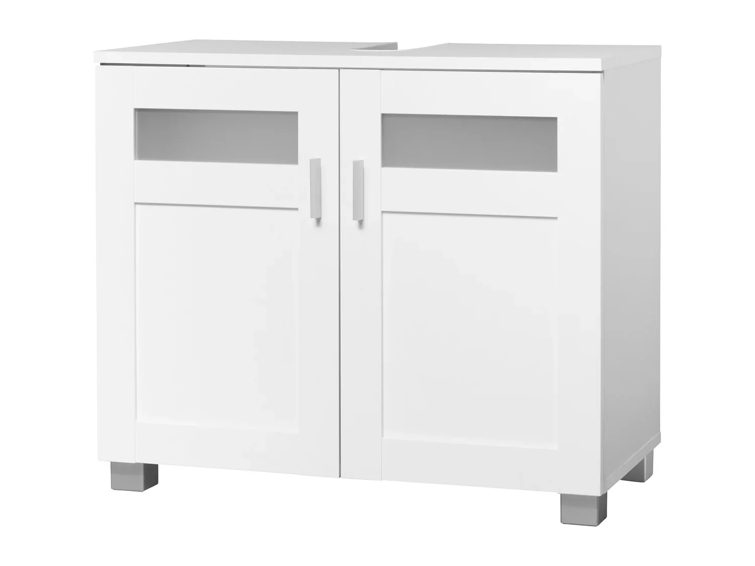 LIVARNO home Meuble sous-vasque Basel, 68,5 x 58,7 x 34,8 cm, blanc