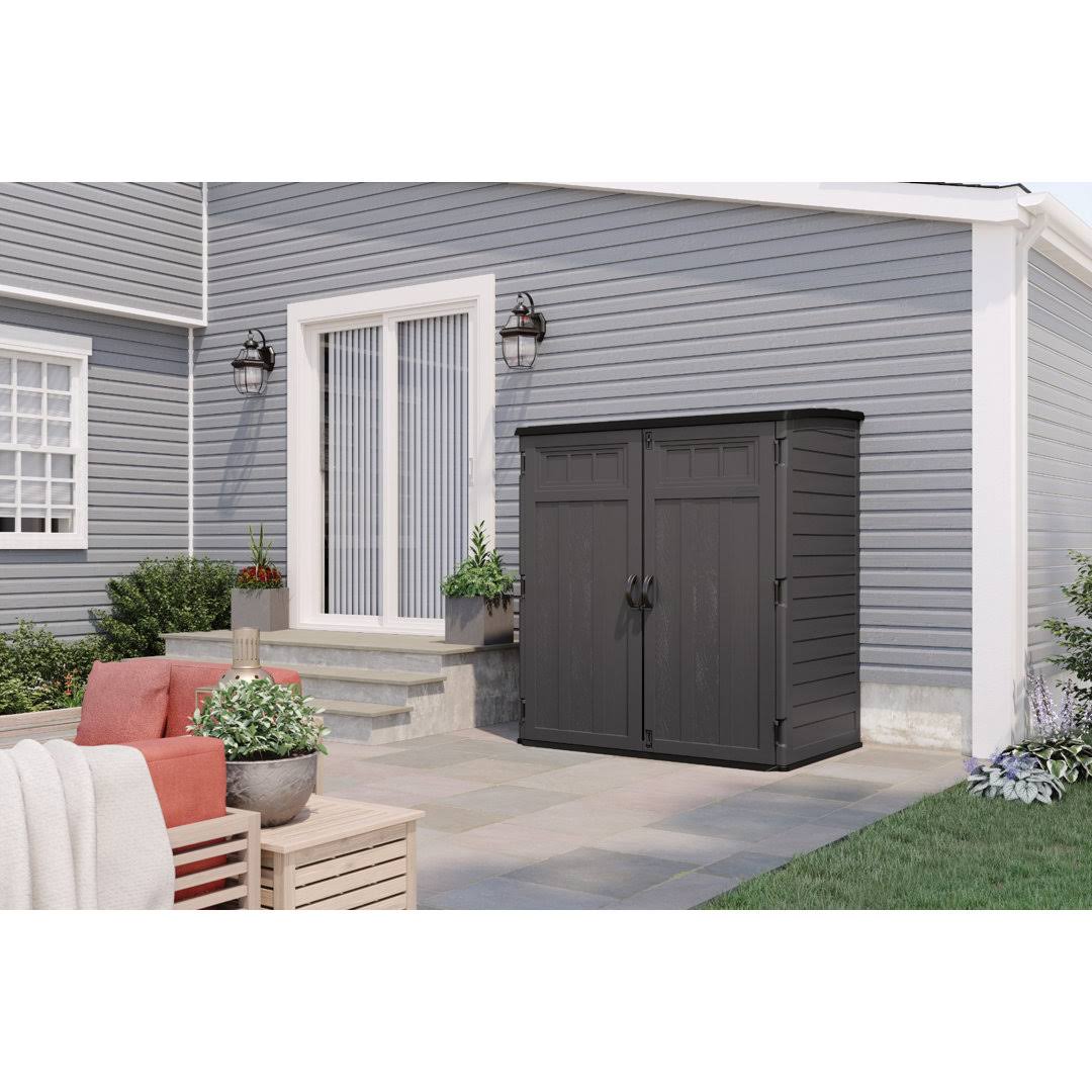 Suncast 106 Cubic Feet Extra Large Vertical Outdoor Resin Storage Shed