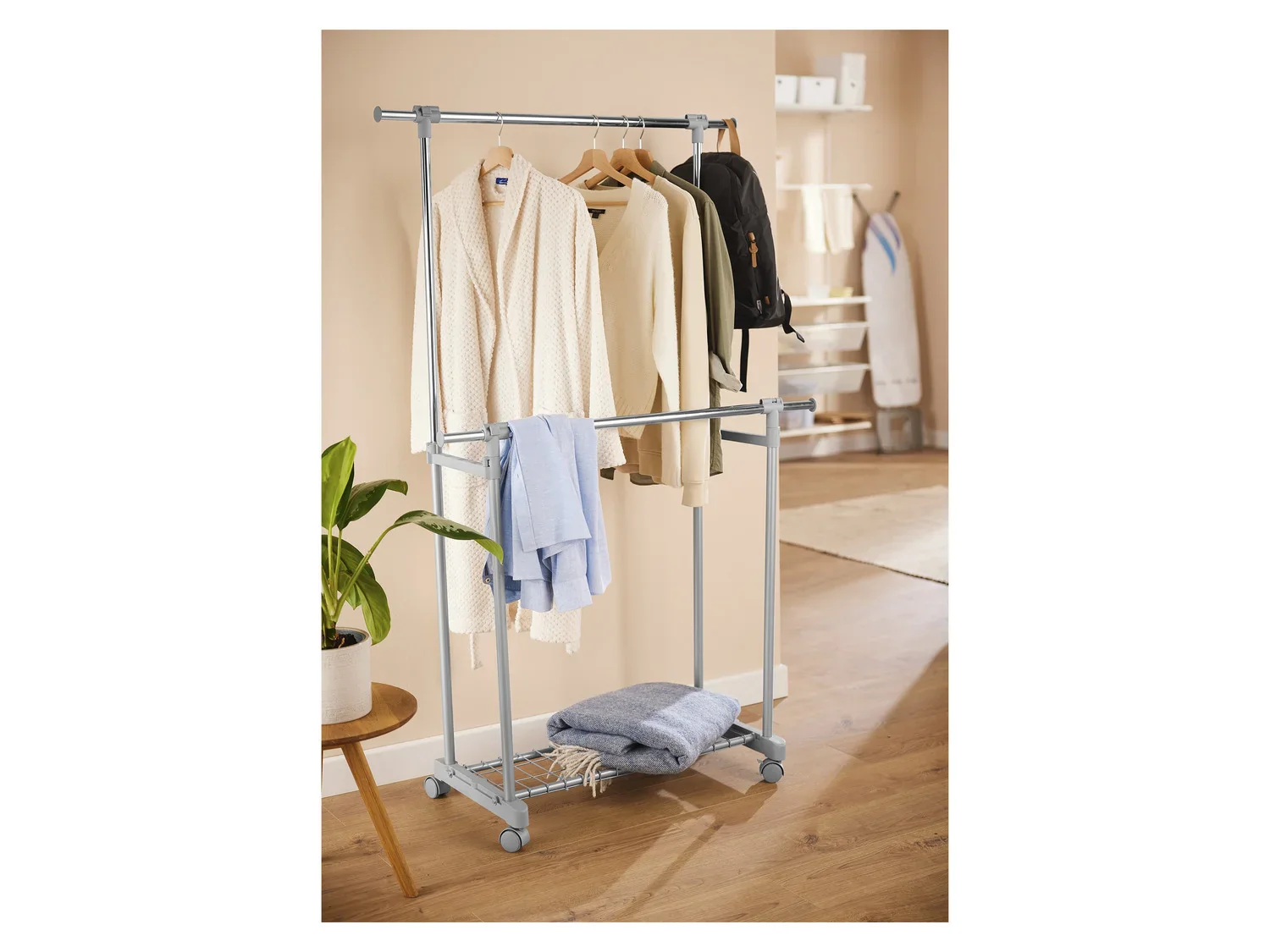LIVARNO home Portant  vtements avec roulettes