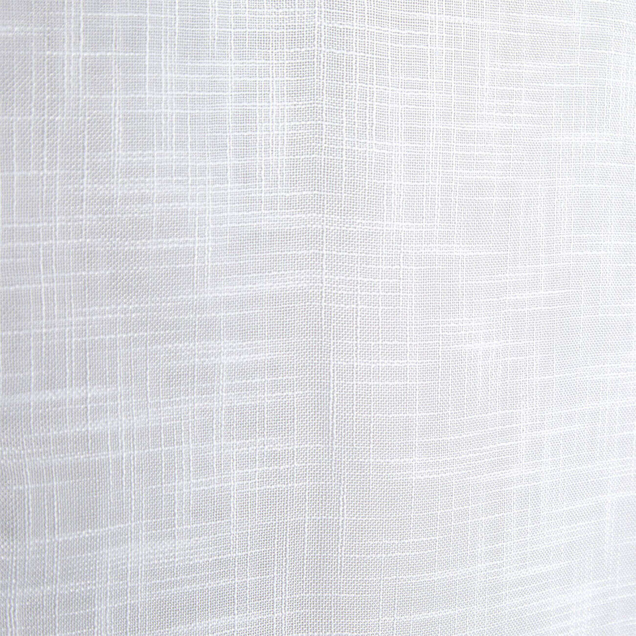 Vitrage droit à passants x2 effet lin blanc uni 60x90cm