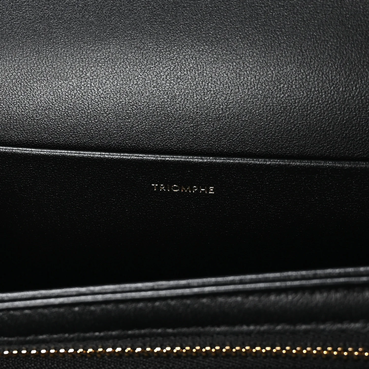 Shiny Calfskin Medium Triomphe Black