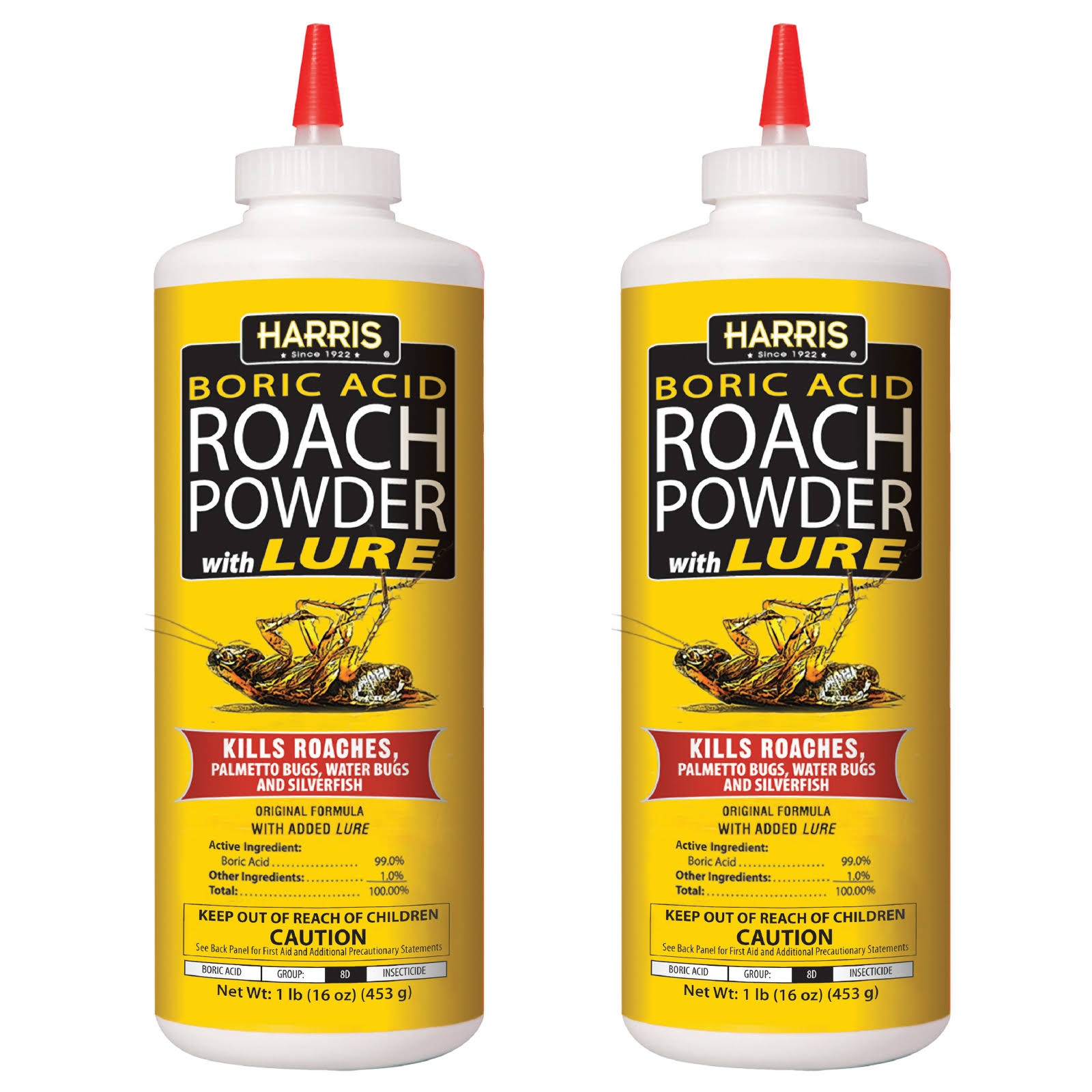 Harris 32 oz. Boric Acid Roach Powder, 2-Pack