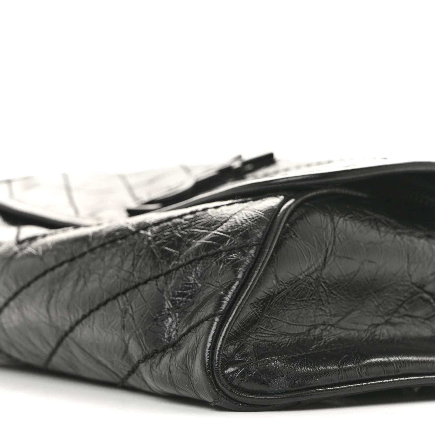 Crinkled Calfskin Matelasse Monogram Niki Body Bag Black