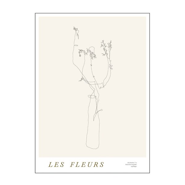 Mie & Him poster 50x70 cm les fleurs 02