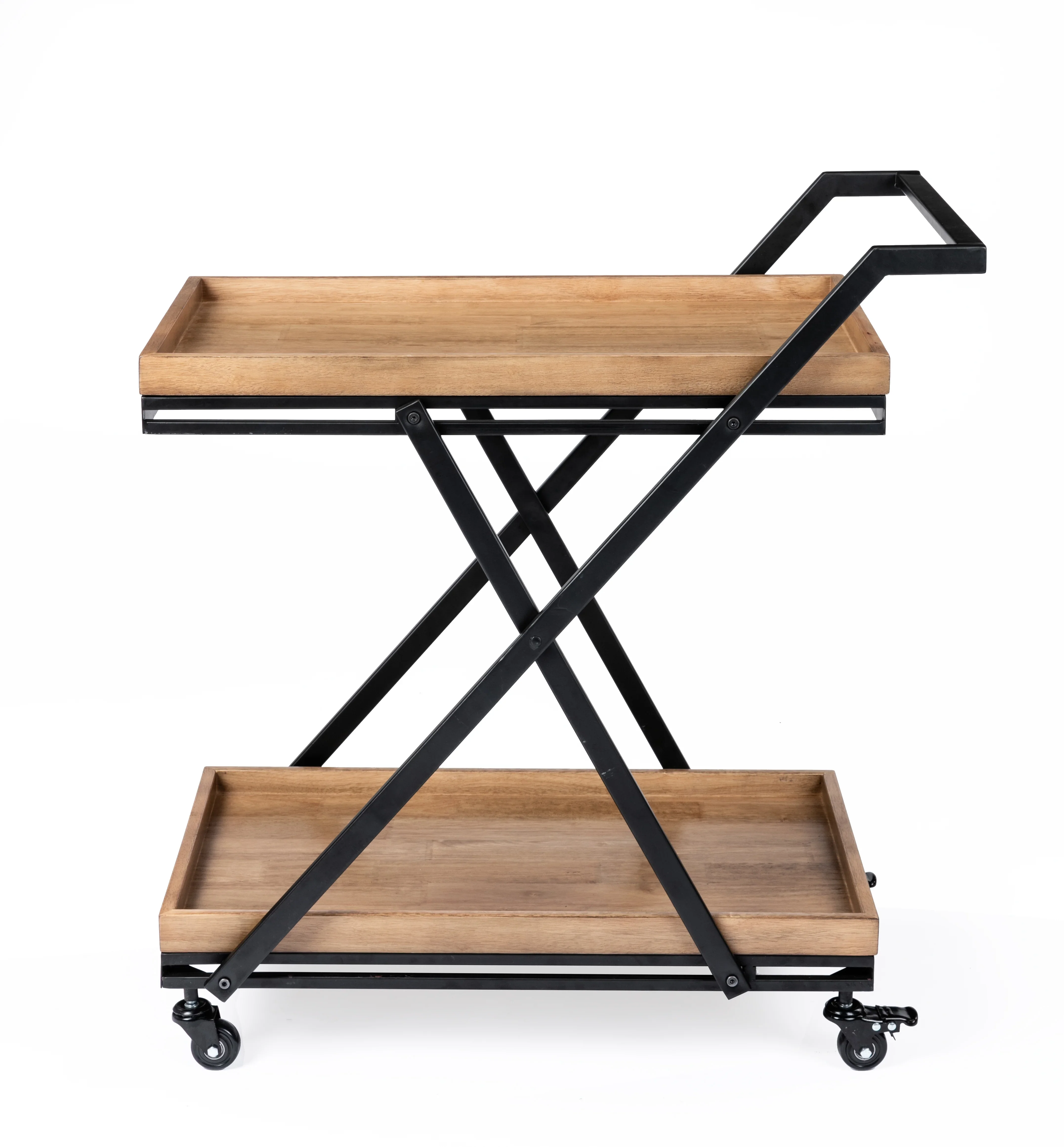 Better Homes & Gardens Entertainment Cart, Wood and Black