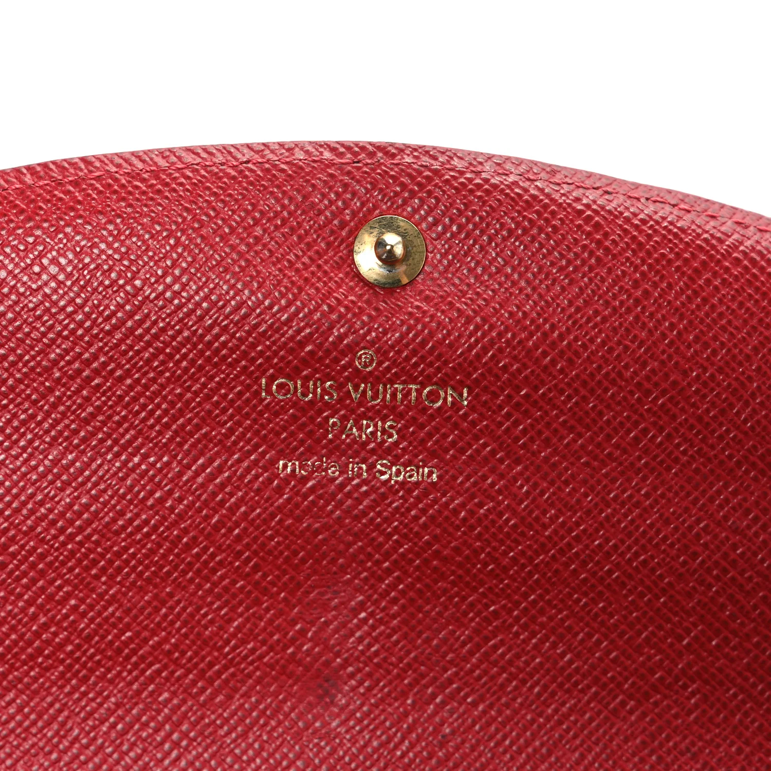 Monogram Emilie Wallet Red