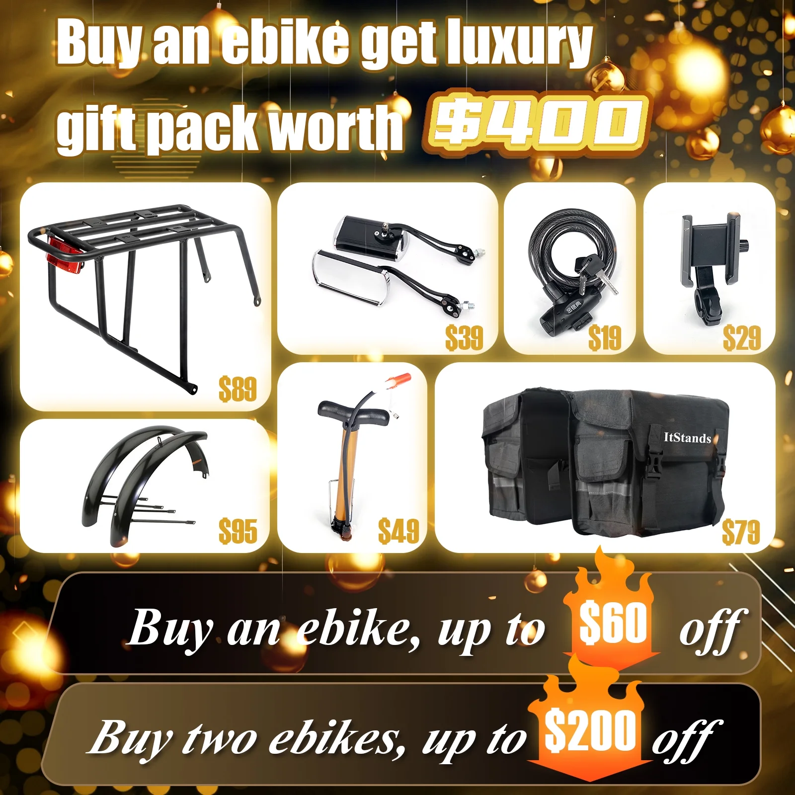 Dual Motors AWD 2000W Electric Bike for Adult 26'' UL2849 48V 30AH E-mountain bike 4.0 Fat Tire up to 35MPH120Miles Long Range Off-road Ebike Dual Hydraulic Disc BrakesFul Suspension Electric Bicyc(RX30-GRAY) - Image 9
