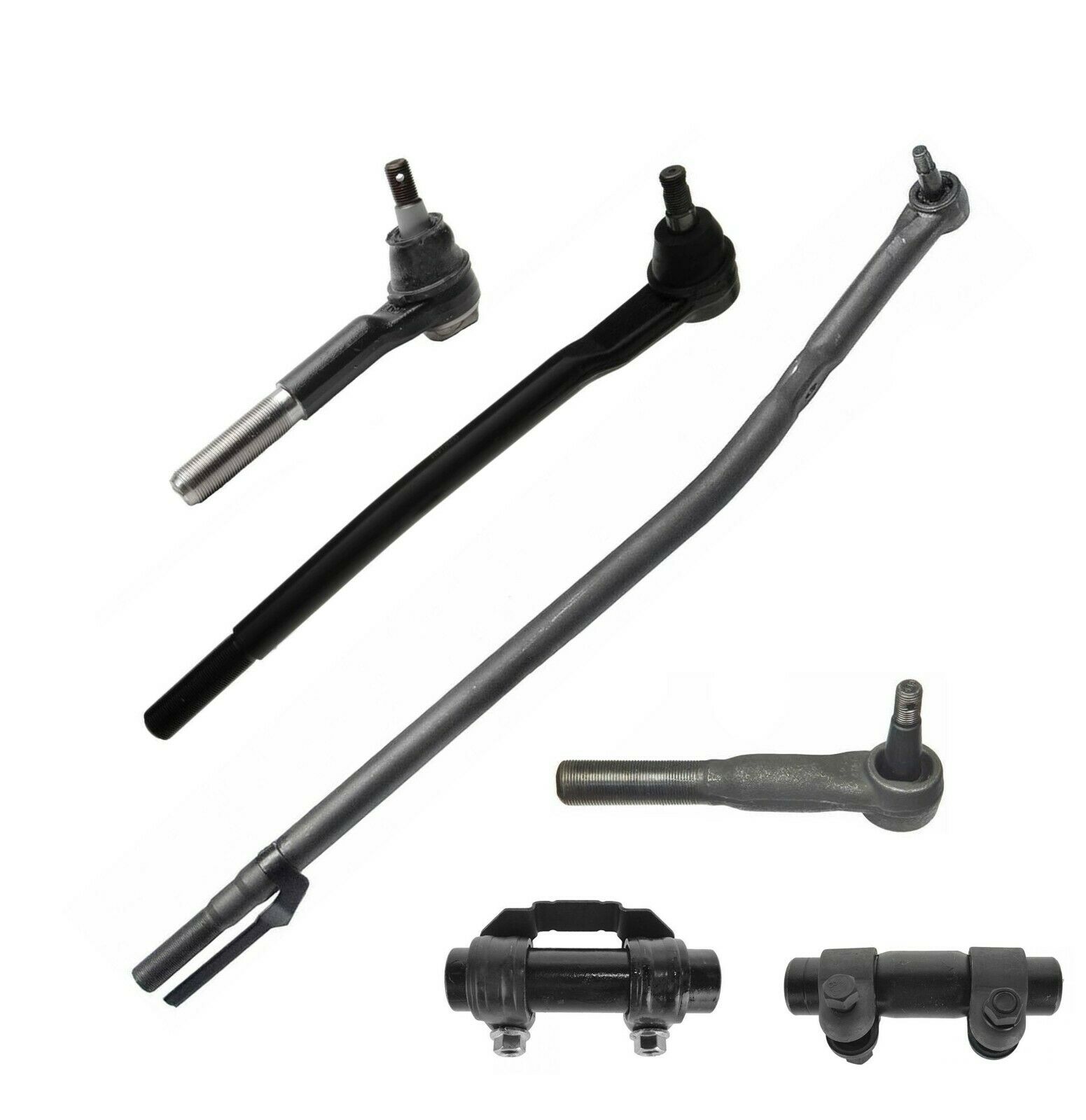 6 Pc Steering Kit Inner & Outer Tie Rod Ends Left & Right Side Adjusting Sleeves Fits Select: 1999 - 2004 FORD F250, 1999 - 2004 FORD F350
