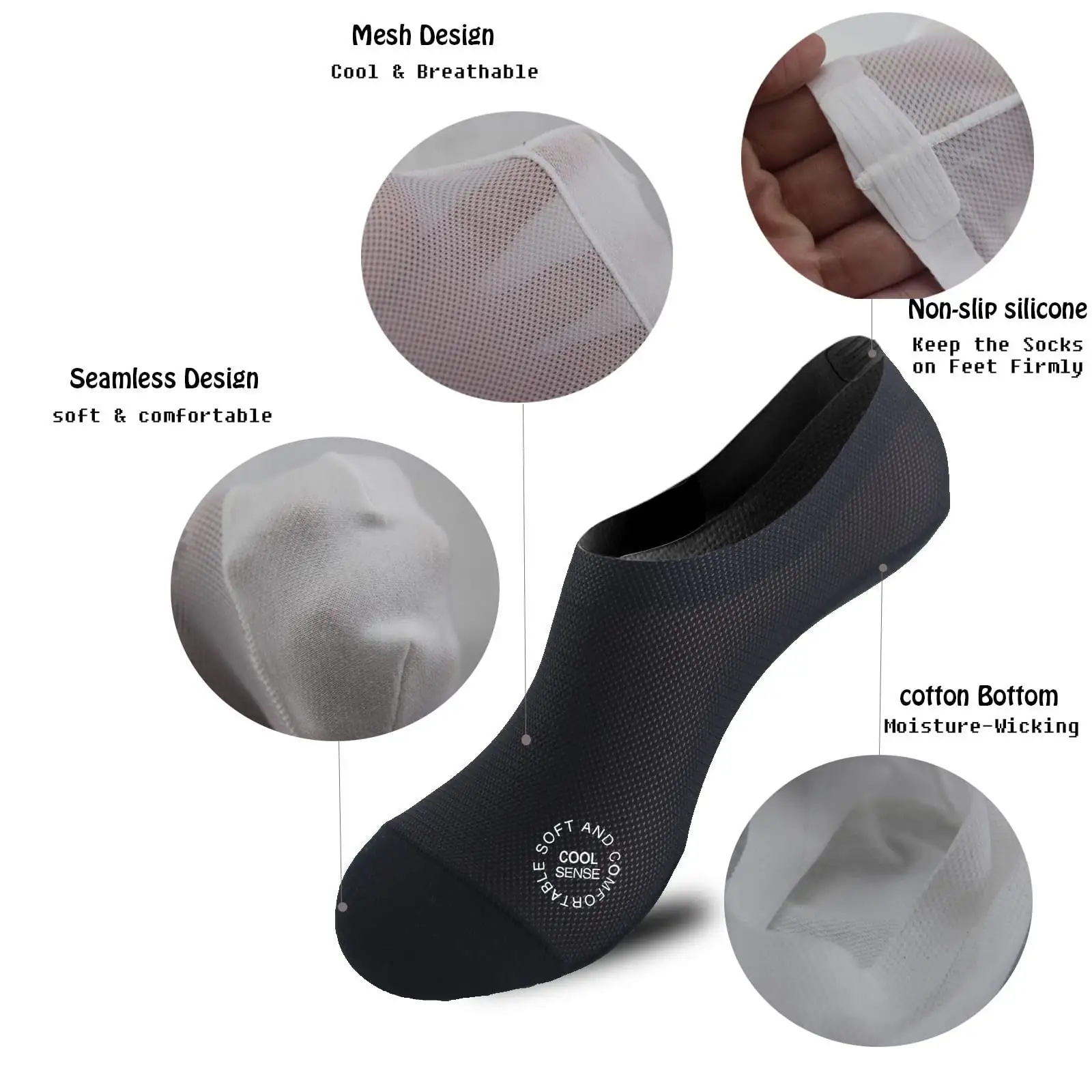 🔥 Last Day!  30-Pairs Invisible Grip Socks 🧦 — Stay Invisible, Never Slip & Keep Feet Dry All Day (Limited Time Deal)