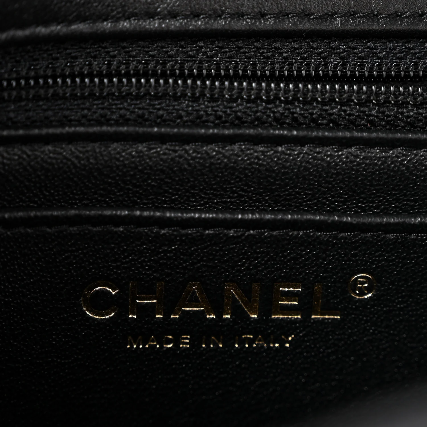 Lambskin Quilted Mini Rectangular Flap Black