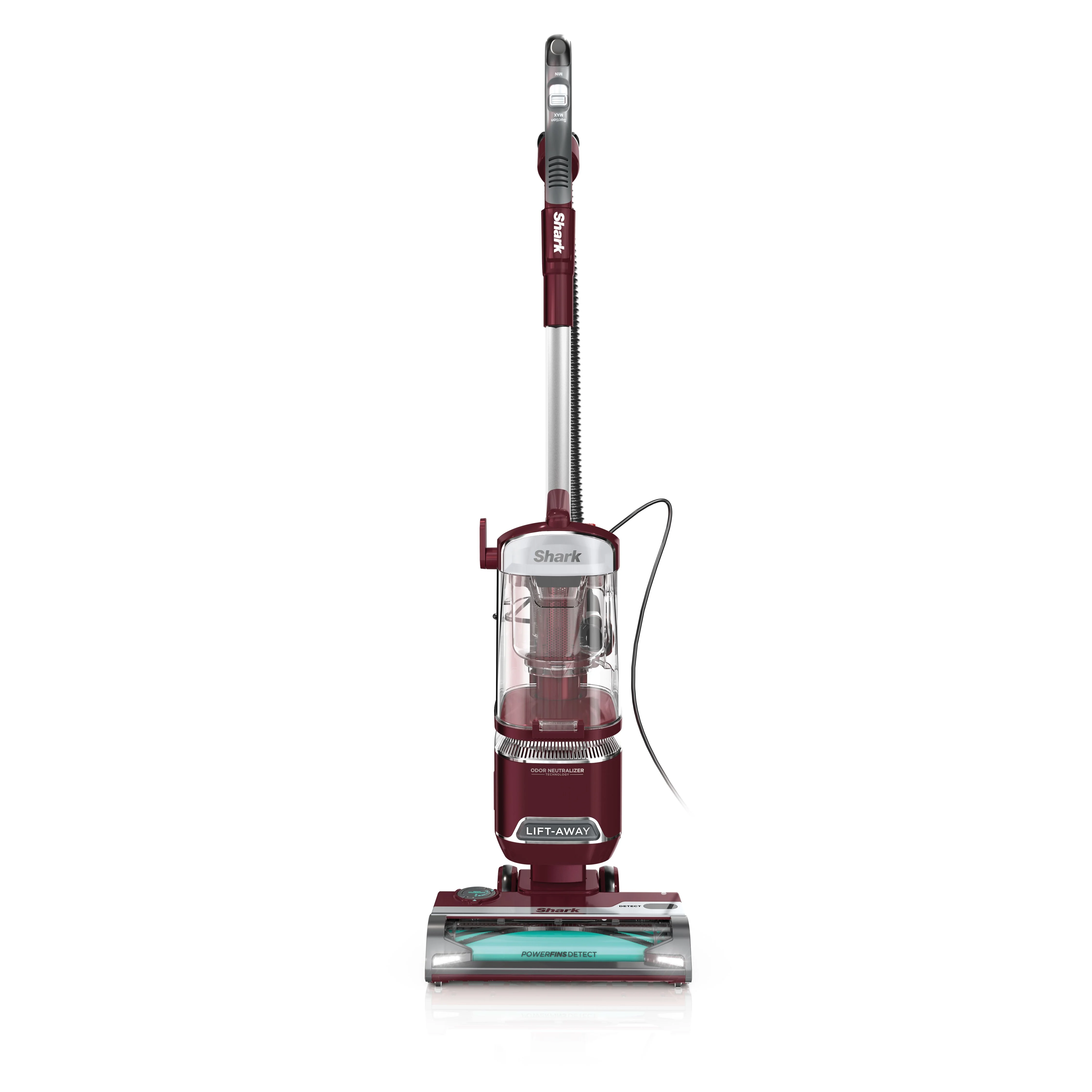Shark Detect Lift - Away ADV Corded Upright Vacuum with Powerfins Detect, Self - Cleaning Brushroll & Odor Neutralizer Technology, LA492, Burgundy