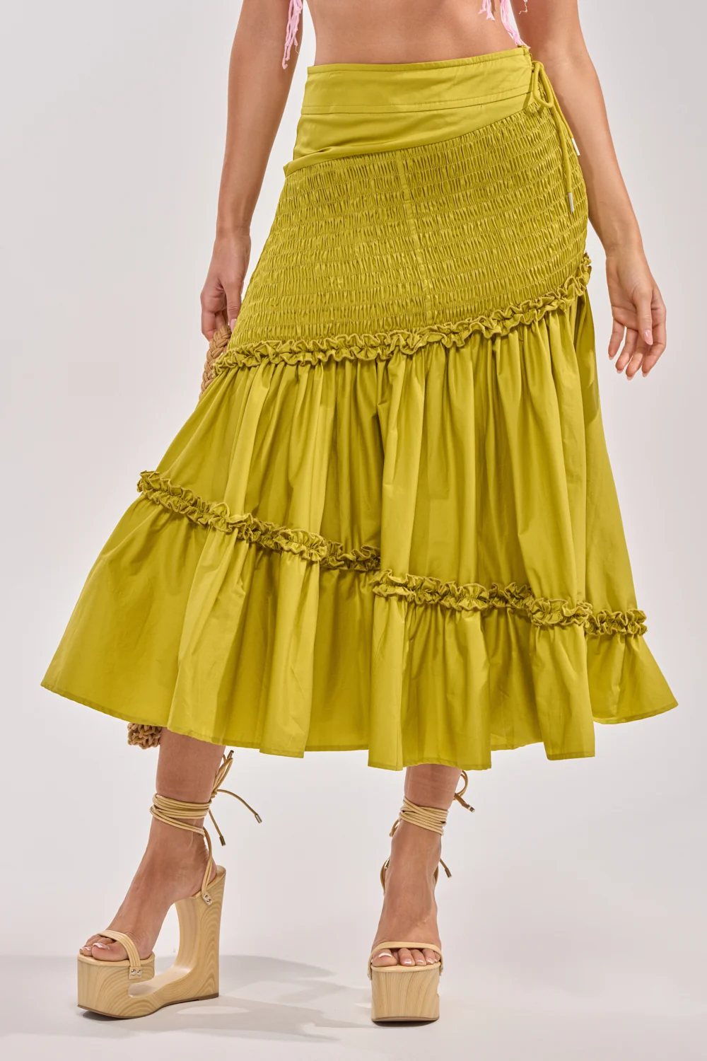 IT ONLY GETS BETTER RUCHED MAXI SKIRT - Akira Store
