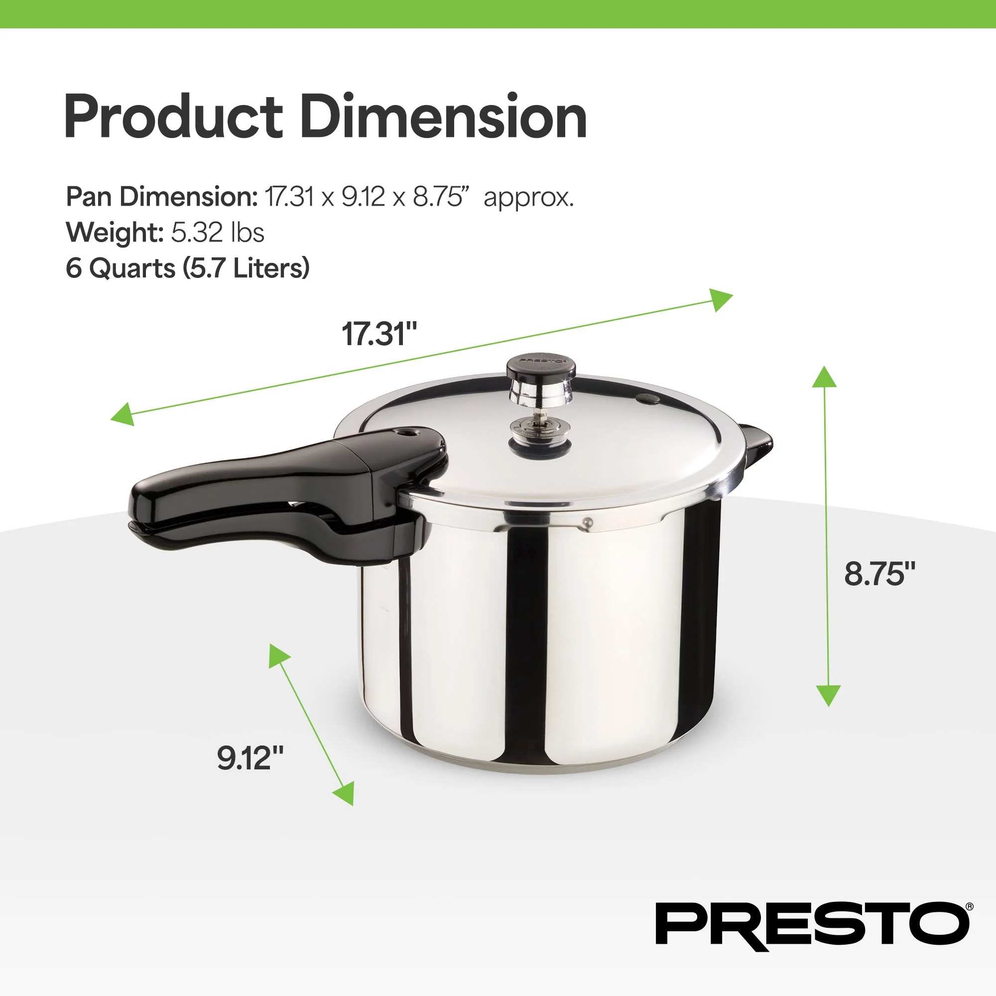 6 Quart Stainless Steel Pressure Cooker(6 qt) - Image 6