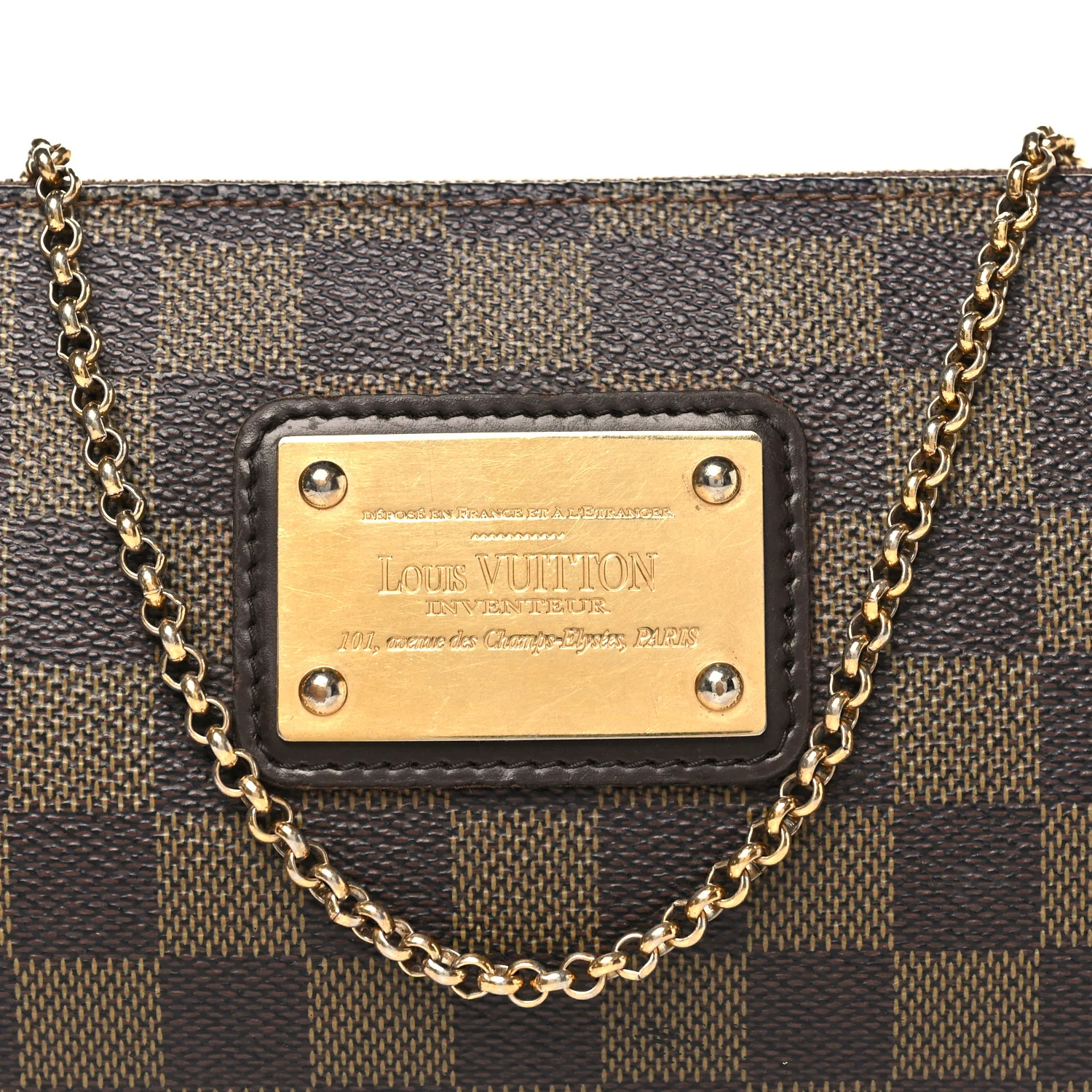 Damier Ebene Eva Clutch