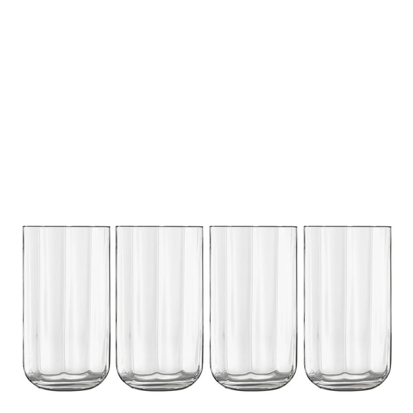 Jazz ølglass/longdrinkglass 45 cl 4 stk