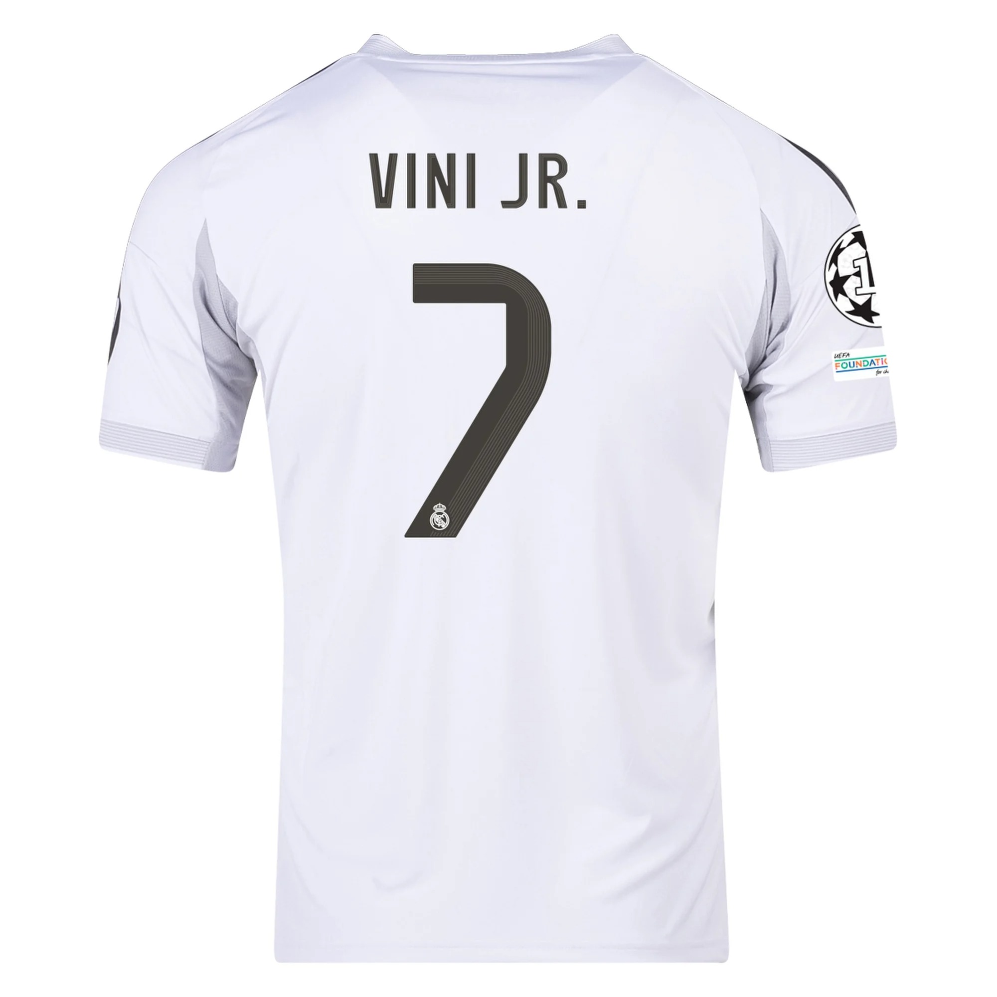 Real MadridTeam Vini Jr. 7 Champions League 2025/26 Home Stadium Jersey