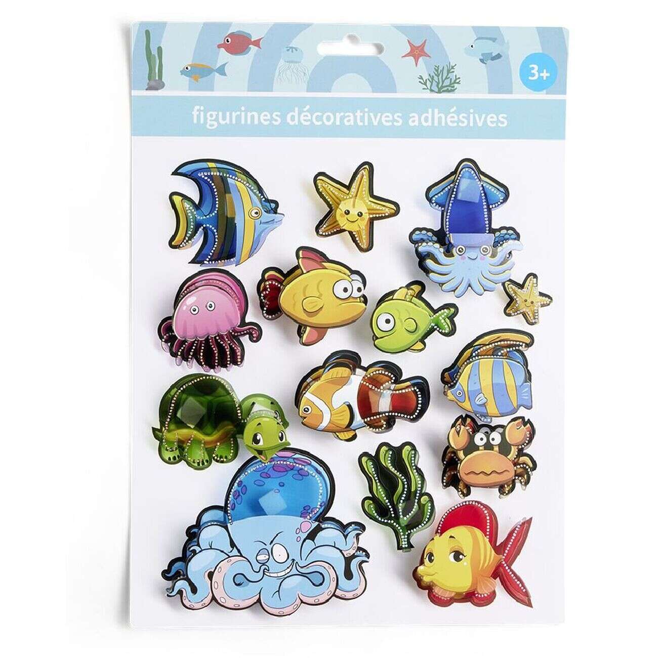 Stickers 3D adhésif - 4 modèles