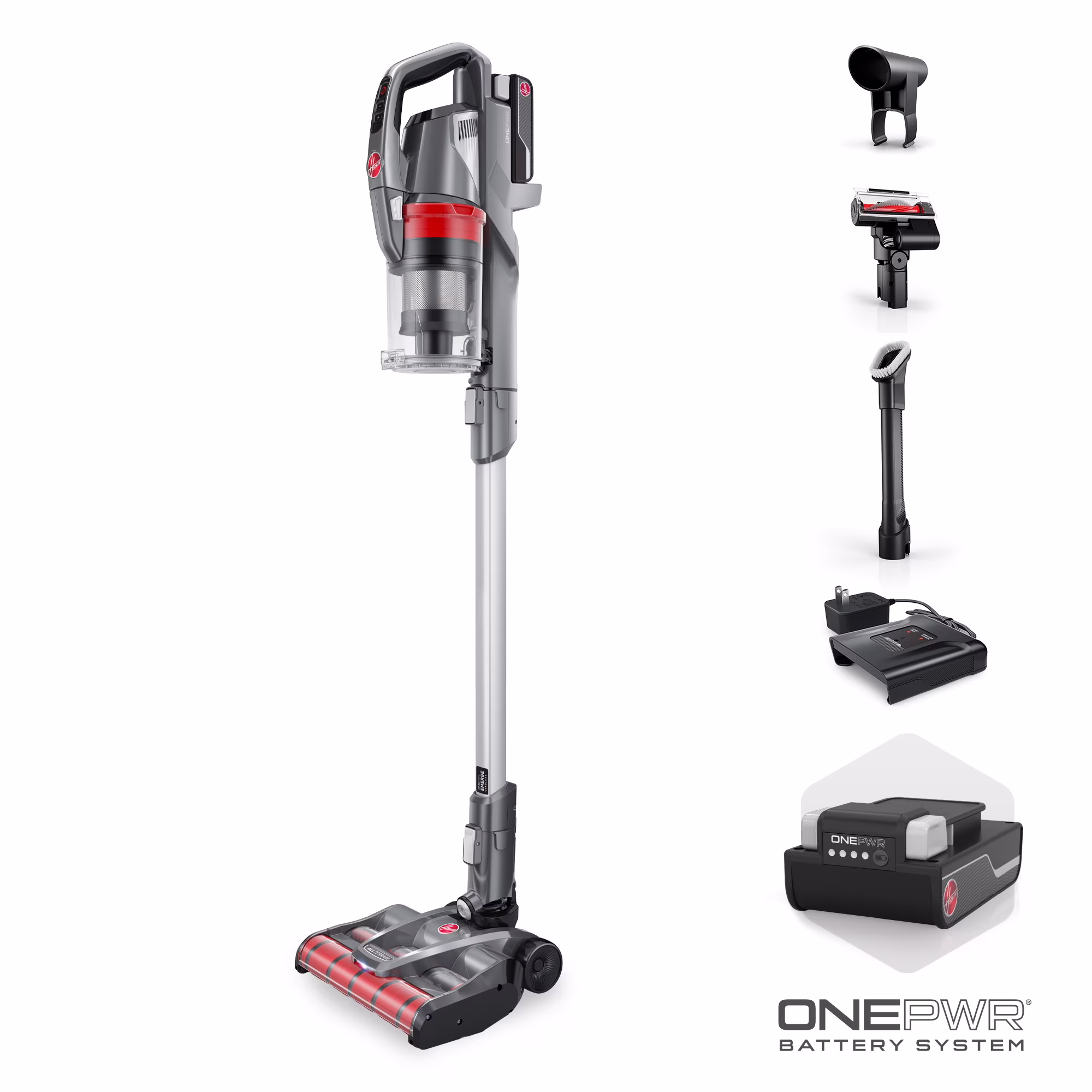 ONEPWR Emerge Pet Cordless Stick Vacuum Cleaner, for Carpet Hard Floors, Above Floor Cleaning, All-Terrain, up to 45 Min. Run Time, BH53612V