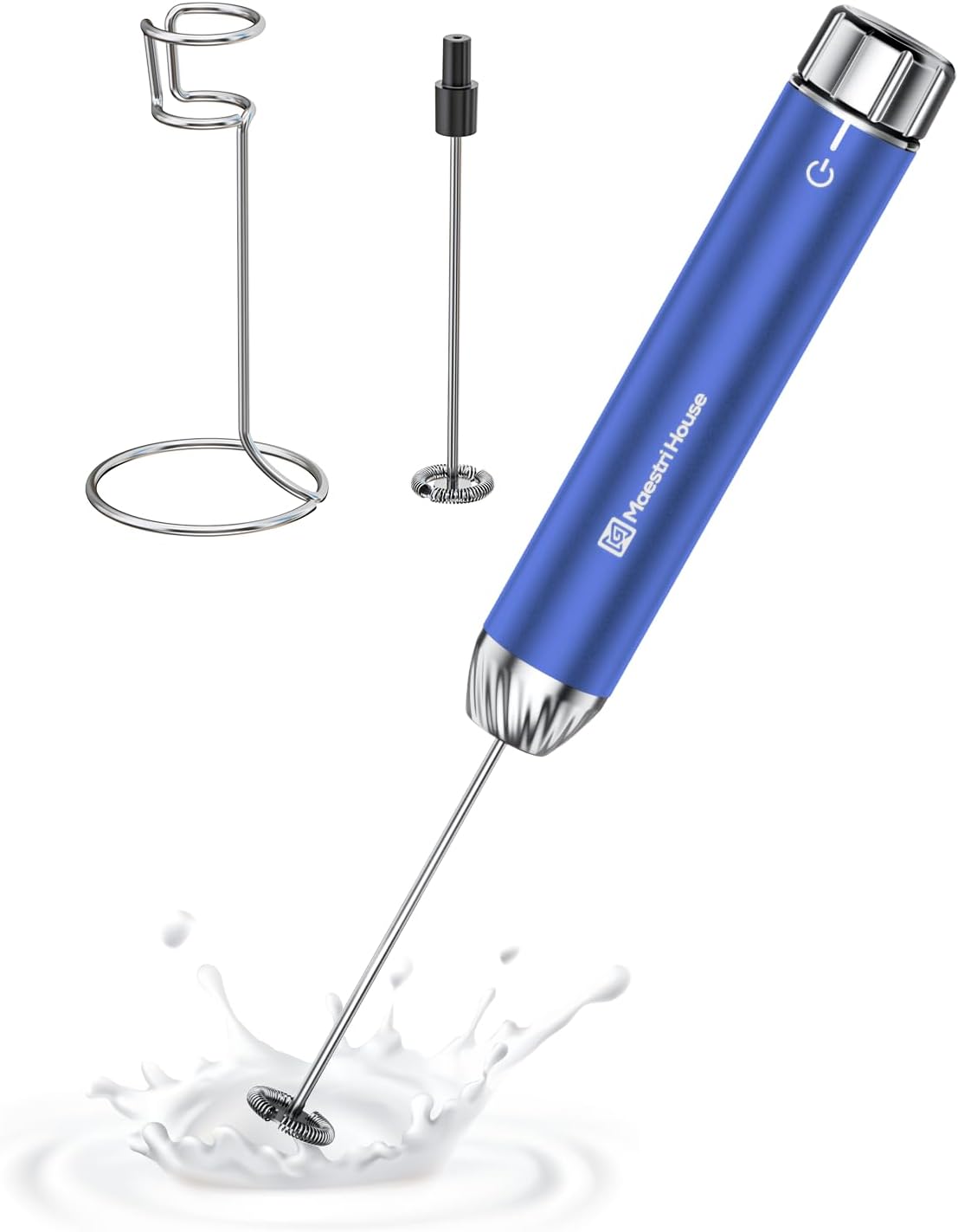 Maestri House LunaFro Max Rechargeable Milk Frother, Stepless Speed Control