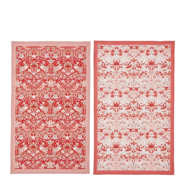 Morris & Co kjøkkenhåndkle Strawberry Thief 2 stk 45x74 cm