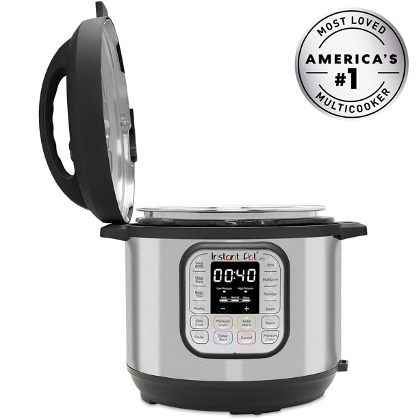 Instant Pot DUO Plus 8 Qt 9-en-1 Autocuiseur programmable multifonction, mijoteuse, cuiseur à riz, yaourtière, cuiseur à œufs, fonction sauté, cuiseur vapeur, chauffe-plat et stérilisateur