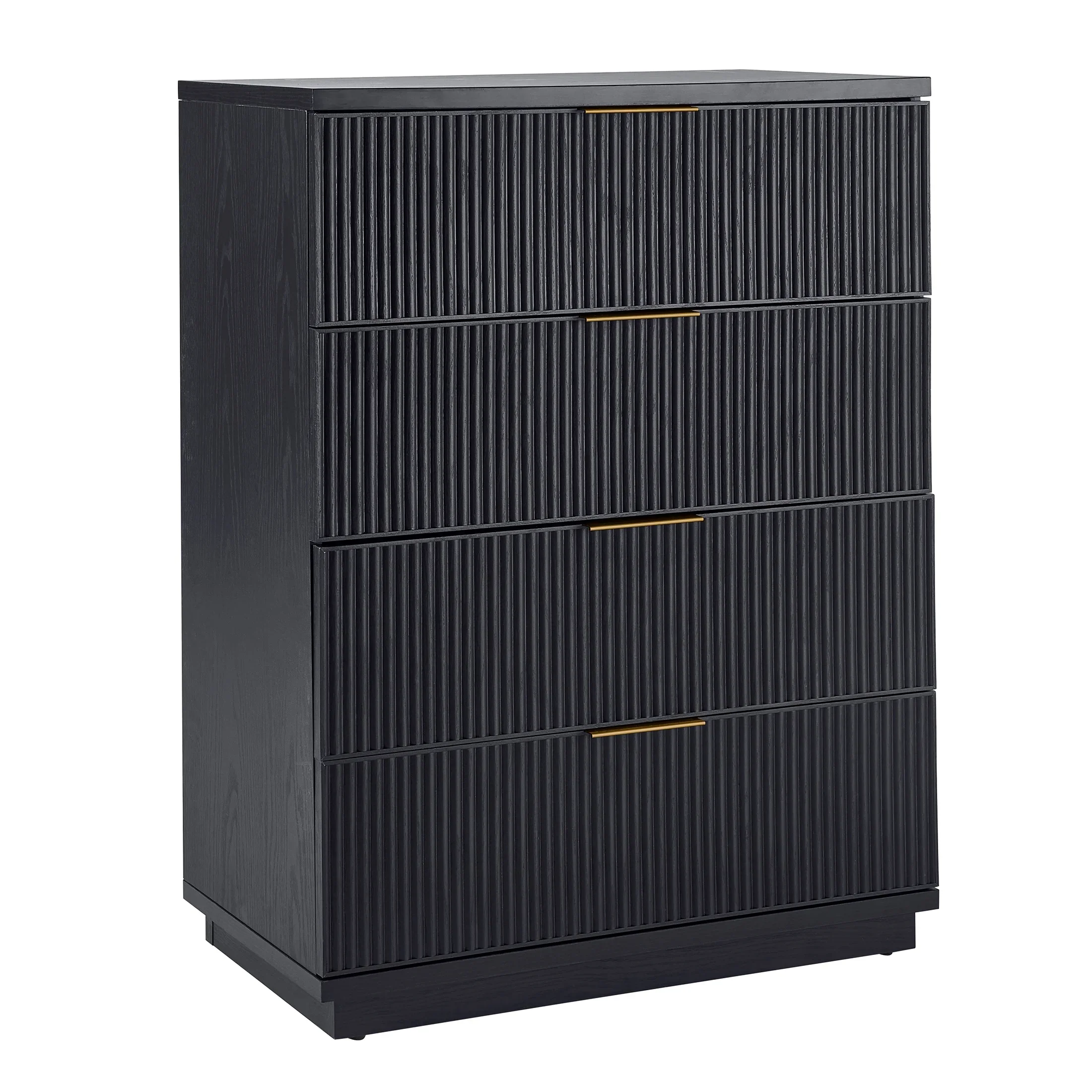 Better Homes & Gardens Lillian Fluted 4 Drawer Dresser, Natural Pine