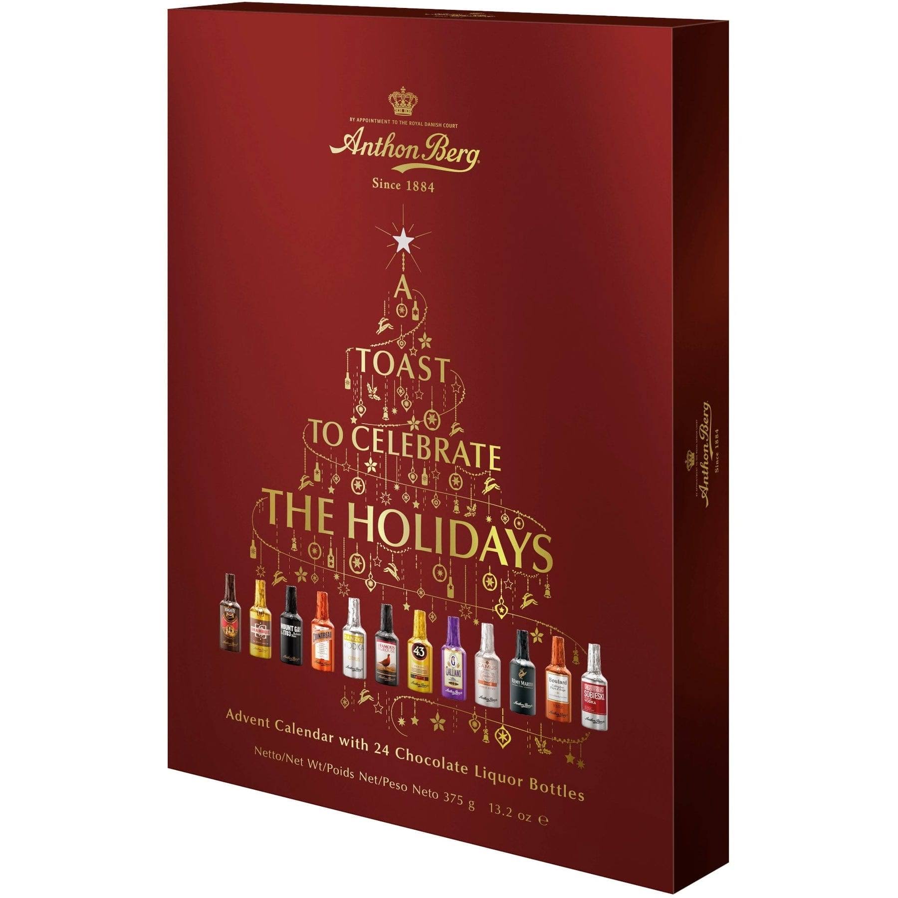 Anthon Berg Chocolate Liquor Bottles Advent Calendar (13.2 oz)