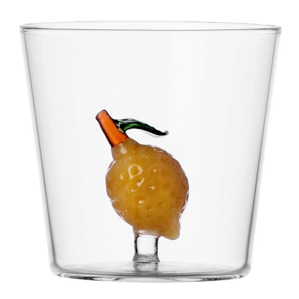 Fruits & Flowers vannglass 39 cl sitron