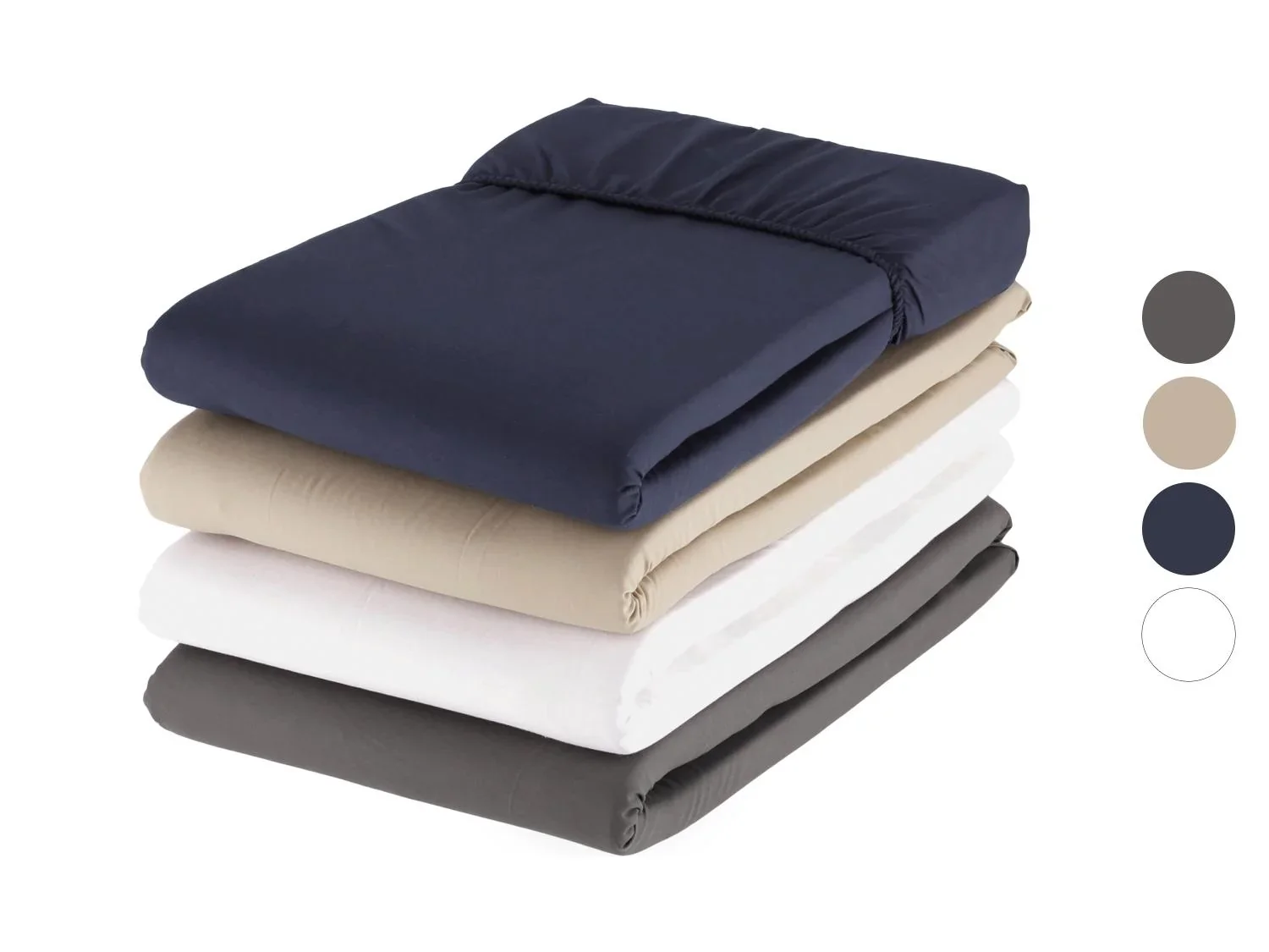 LIVARNO home Drap-housse en percale de coton, 90-100 x 200 cm
