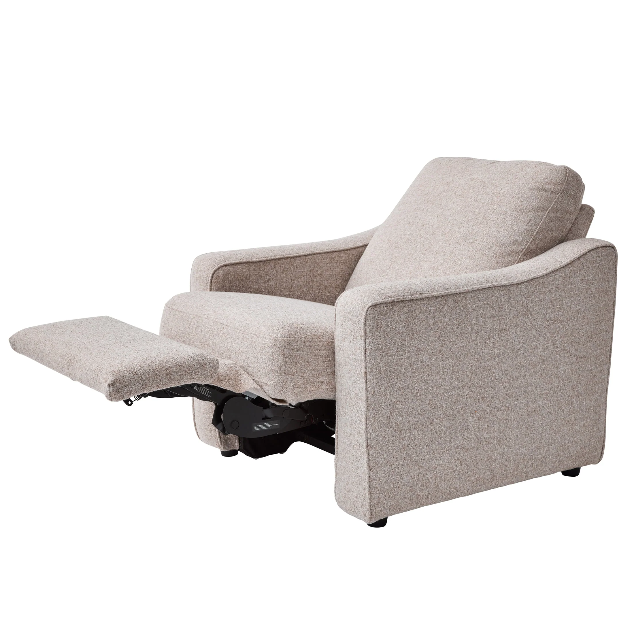Better Homes & Gardens Allen Push-Button Power Recliner Chair, Cocoa Faux Leather