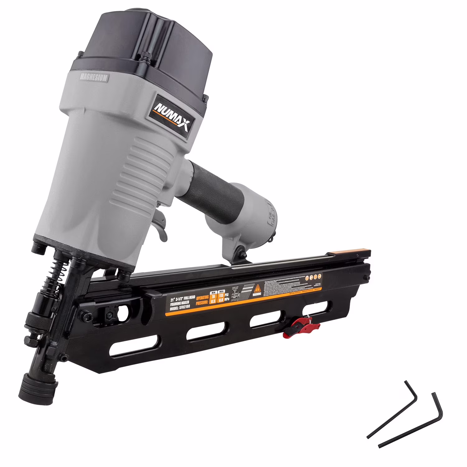 NuMax SFR2190 Pneumatic 21 Degree 3-1/2 Framing Nailer