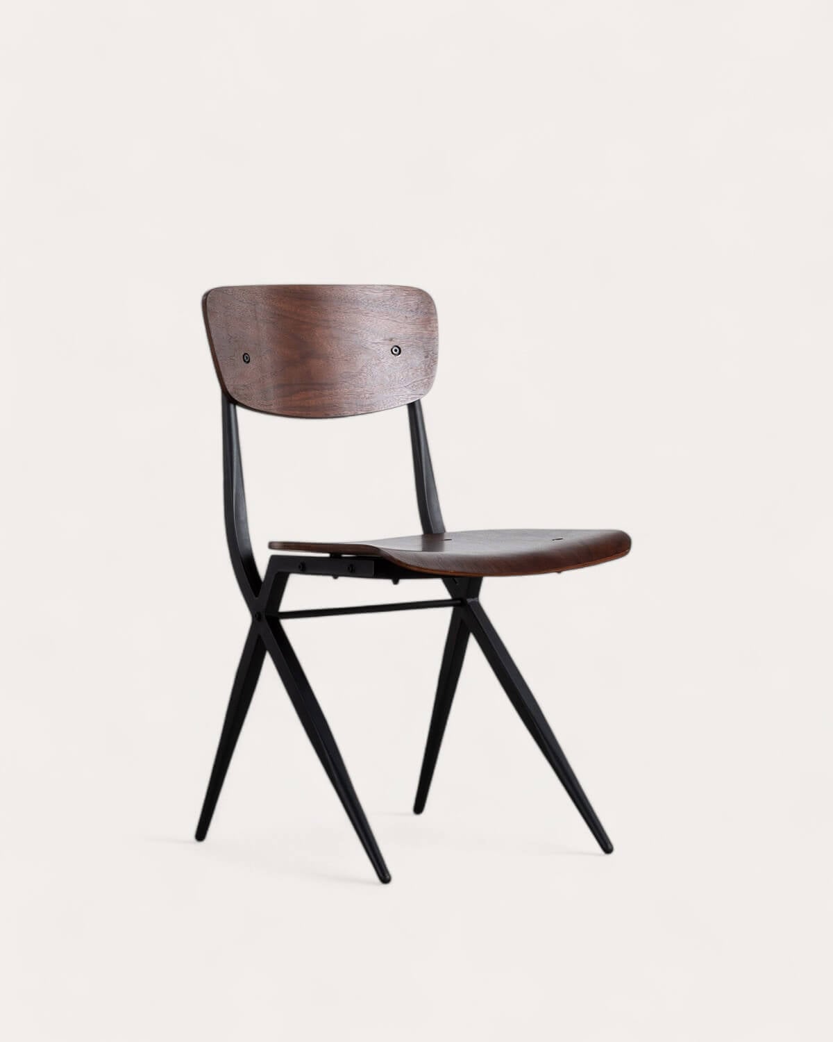 Ticher - Pack 4 Sillas de Comedor de Madera y Metal Ticher