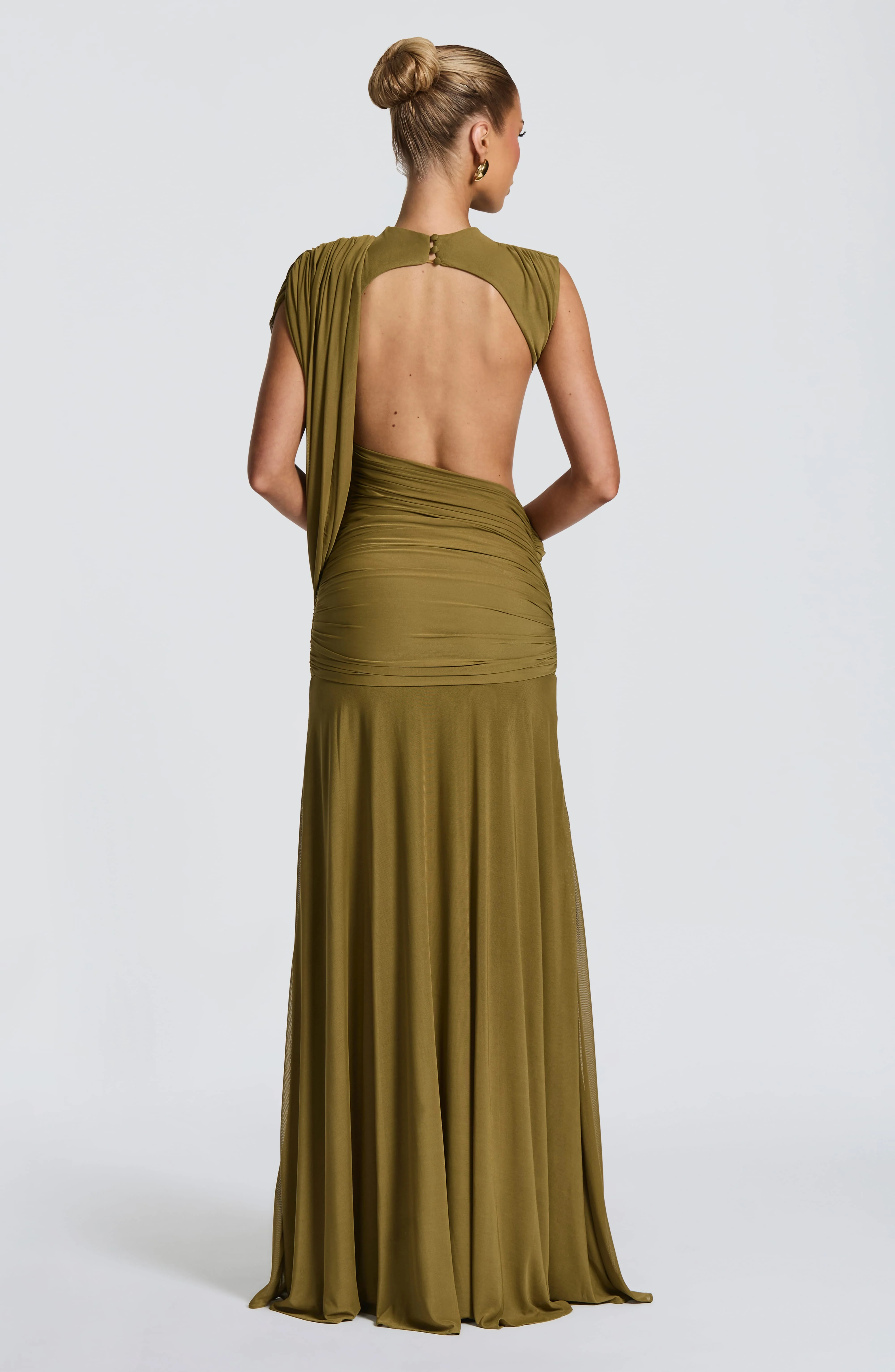 Mireya Maxi Dress - Deep Olive