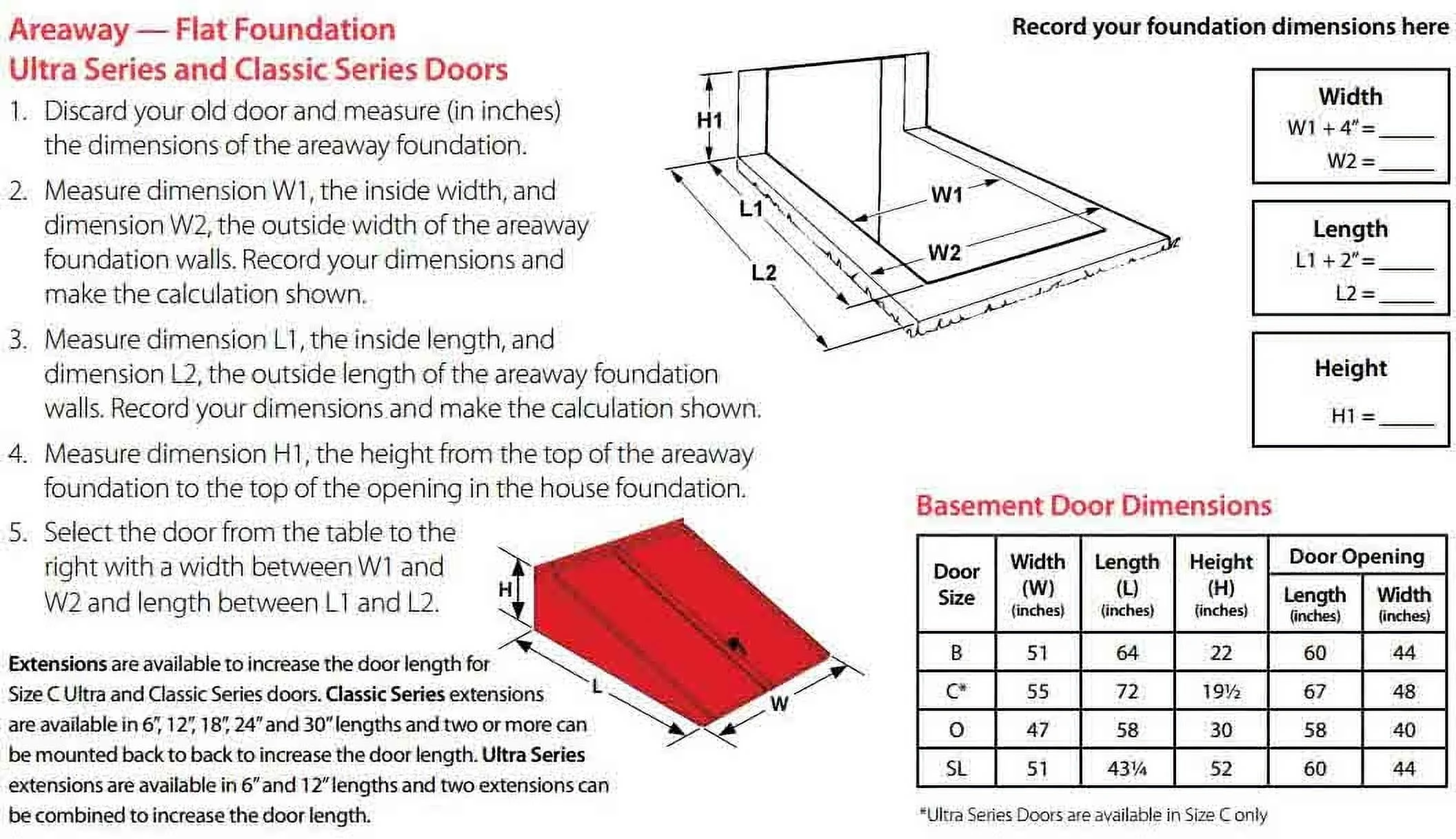 Classic Series Primed Steel Basement Door(nbsp;55 Inch X 72 Inch) - Image 3